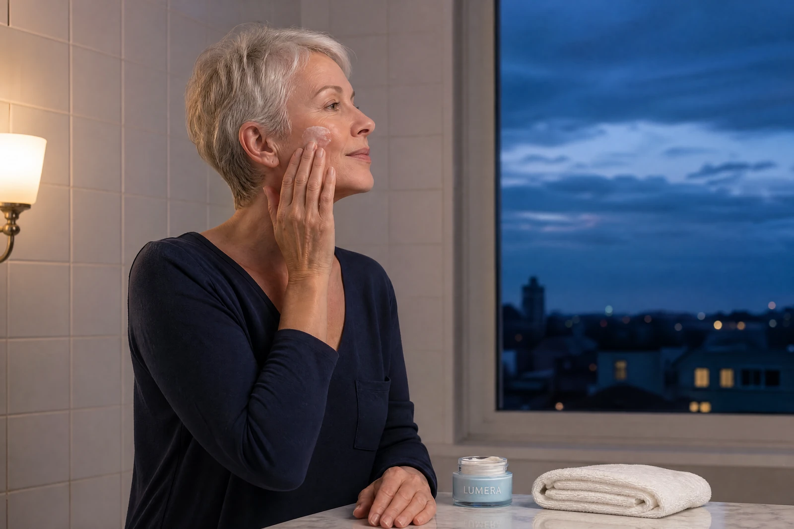 A Simple Evening Reset for Skin That Feels Stretched Thin editorial photo